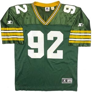 Vintage 90’s Green Bay Packers NFL Reggie White #92 Starter Football Jersey L